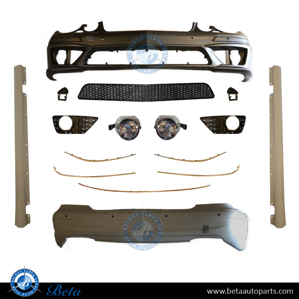 Body Kit Upgrade To AMG E63 with PDC with Washer Plastic Mesh for Mercedes E-Class W211 2006-2009 models Body Kit Upgrade To AMG E63 with PDC with Washer Plastic Mesh for Mercedes E-Class W211 2006-2009 models